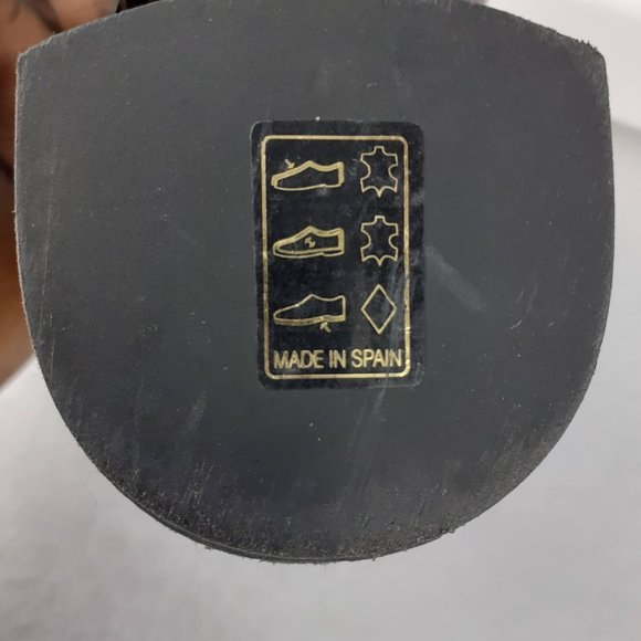 Polished Croc-Leather Lace up Studded Oxford Pumps in Aged Burgundy color 38/7.5 - Picture 5 of 7